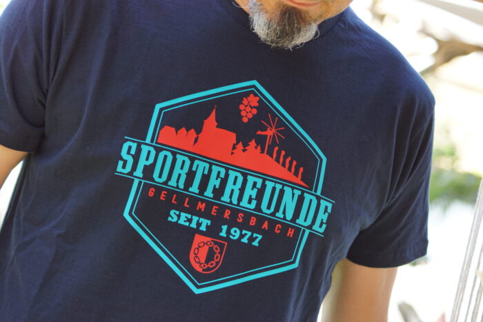 T-SHIRT ^^SPORTFREUNDE^^^NAVY UNISEX – Bild 3