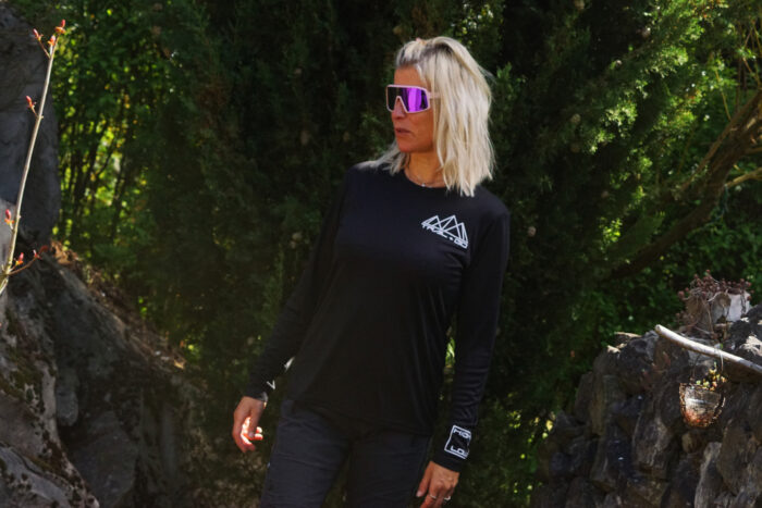 Mesh Bikeshirt ^^TRAIL + GO^^^ GIRLS BLACK