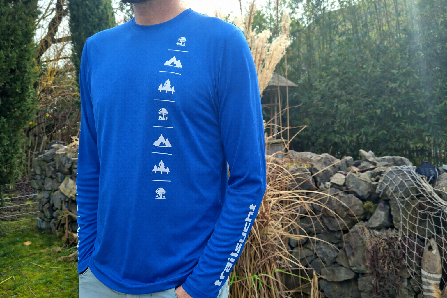 Mesh-Bikeshirt ^^PILZRAGOUT^^^ Long Blue