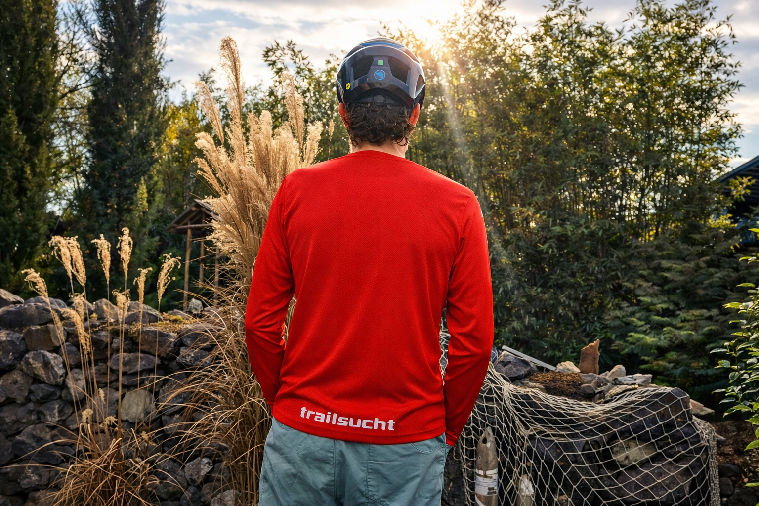 Mesh-Bikeshirt ^^PILZRAGOUT^^^ Long Red – Bild 2